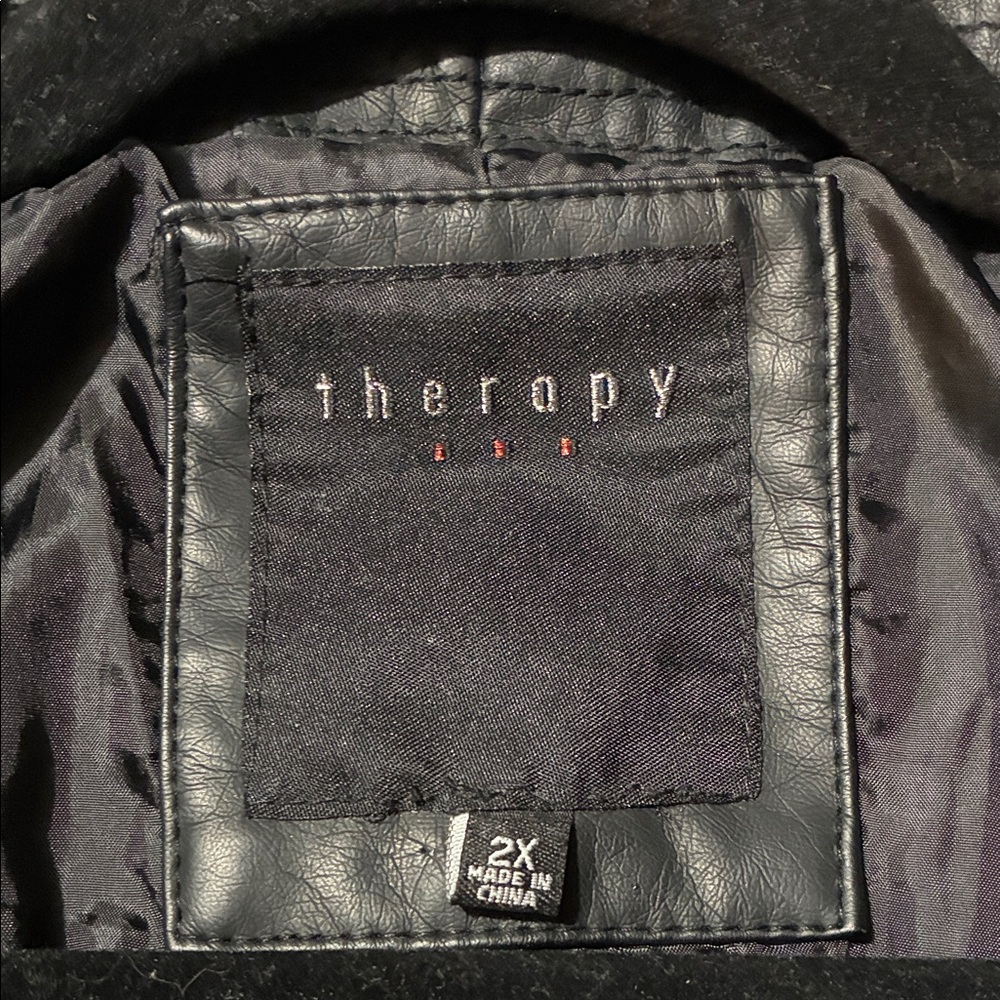 Therapy Black Leather Jacket - image 5
